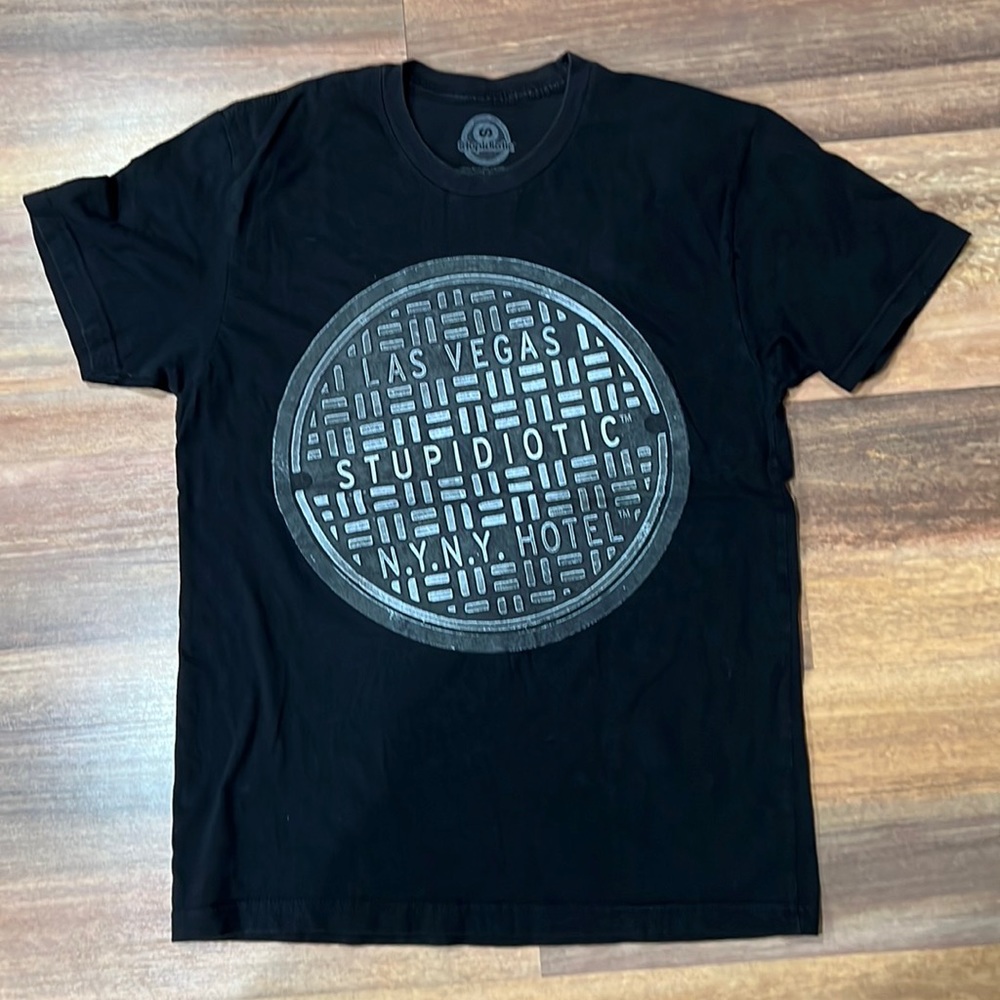 Stupidiotic Vegas Black Shirt (Size S)